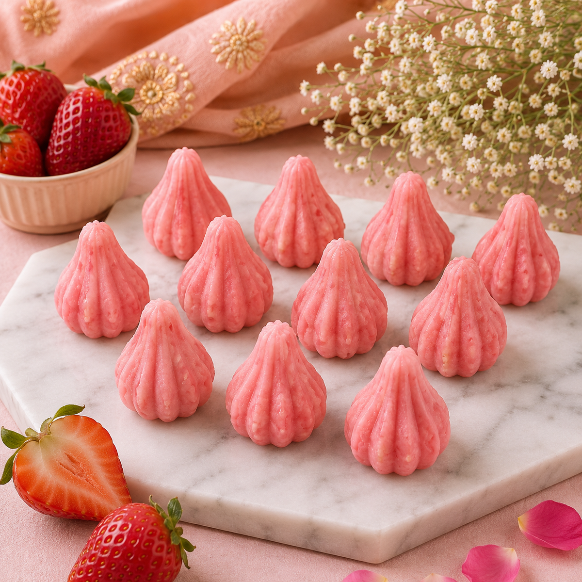 Modak Malai Strawberry