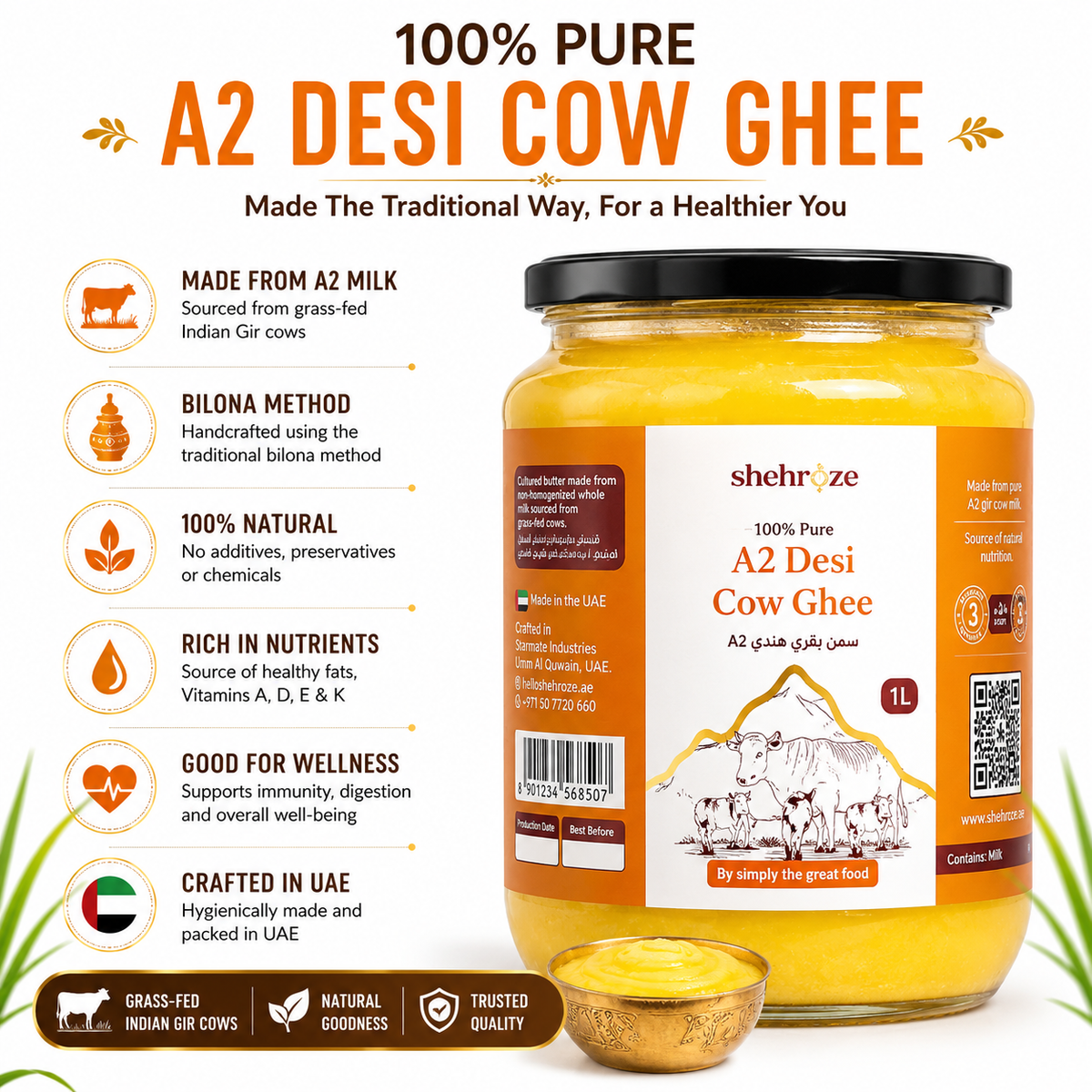 Shehroze A2 Desi Cow Ghee