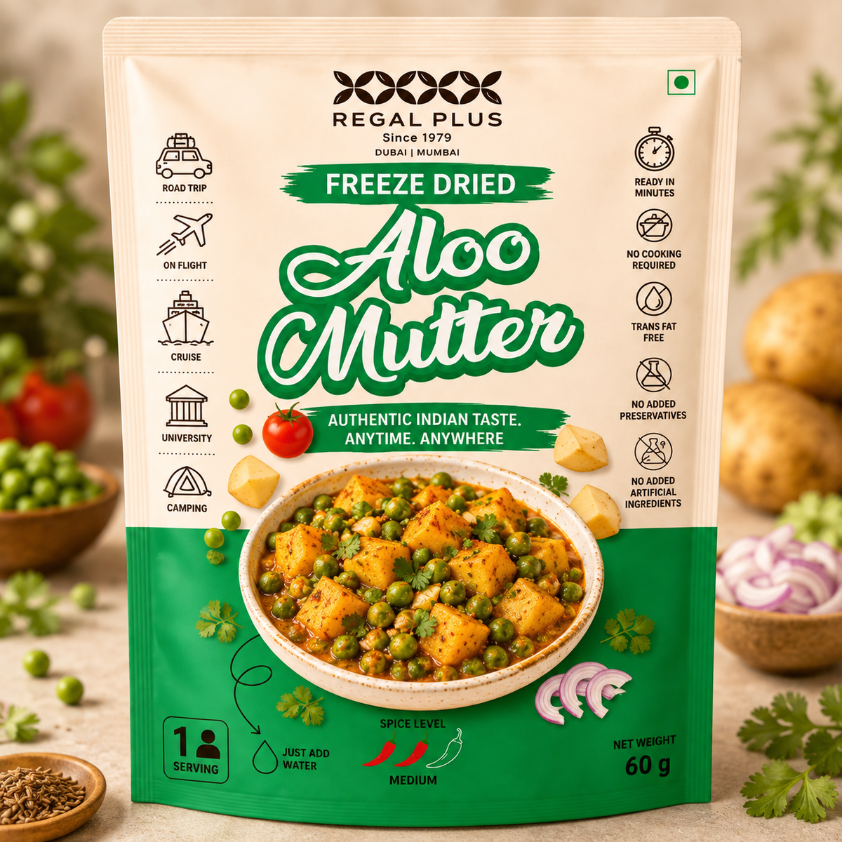 Freeze Dried Aloo Mutter