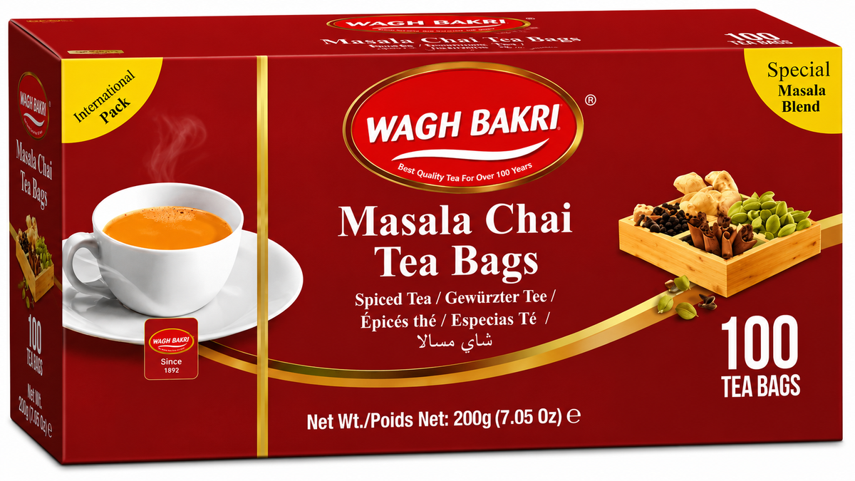 Wagh Bakri Masala Chai Tea Bags