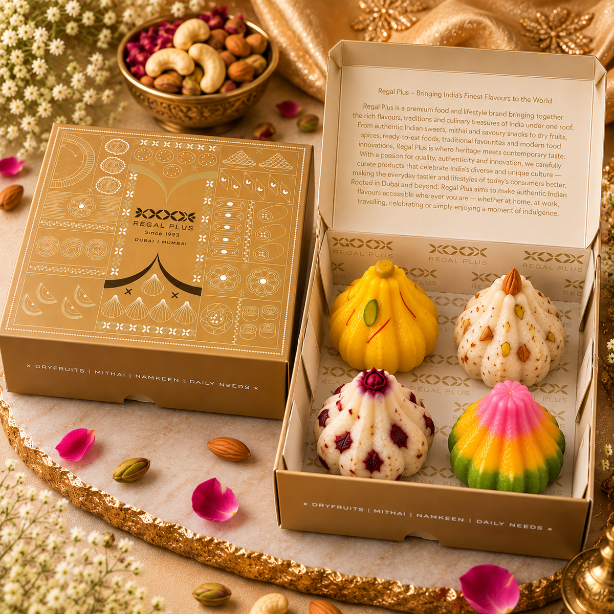 4pc Modak Prasad Box